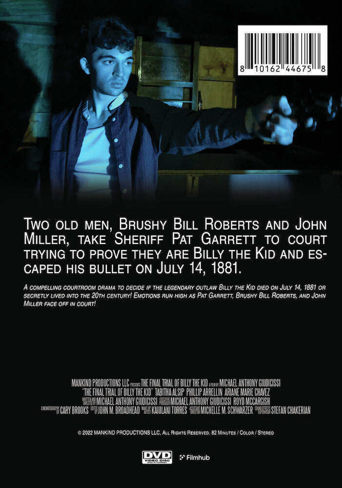 the final trial of billy the kid - Back Panel - DVD