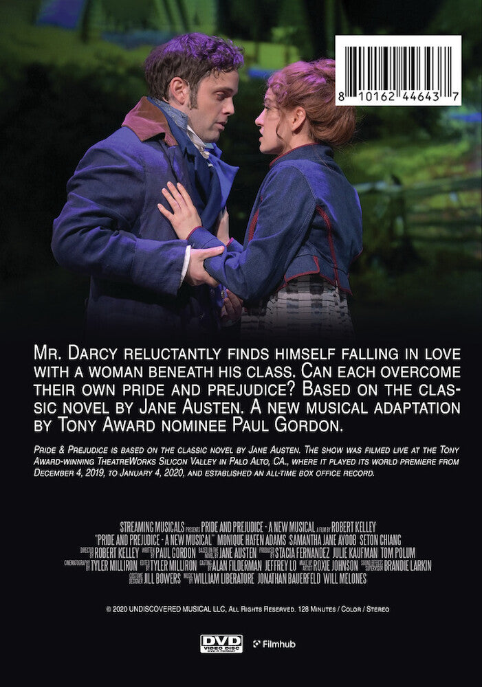 pride and prejudice: a new musical - Back Panel - DVD