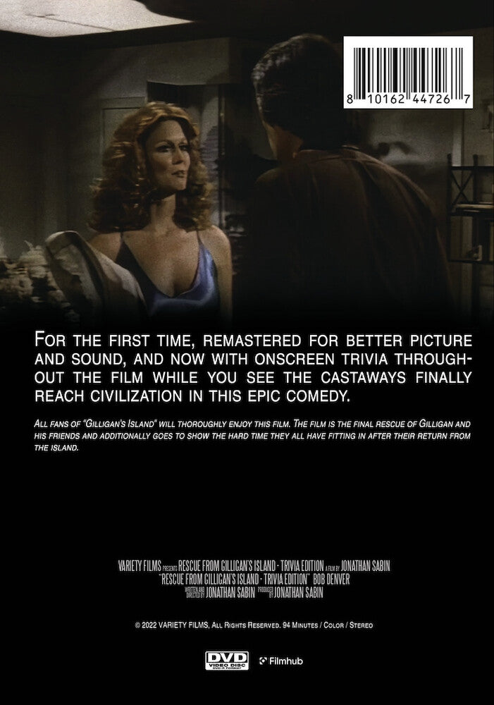 Rescue from Gilligan's Island: Trivia Edition - Back Panel - 