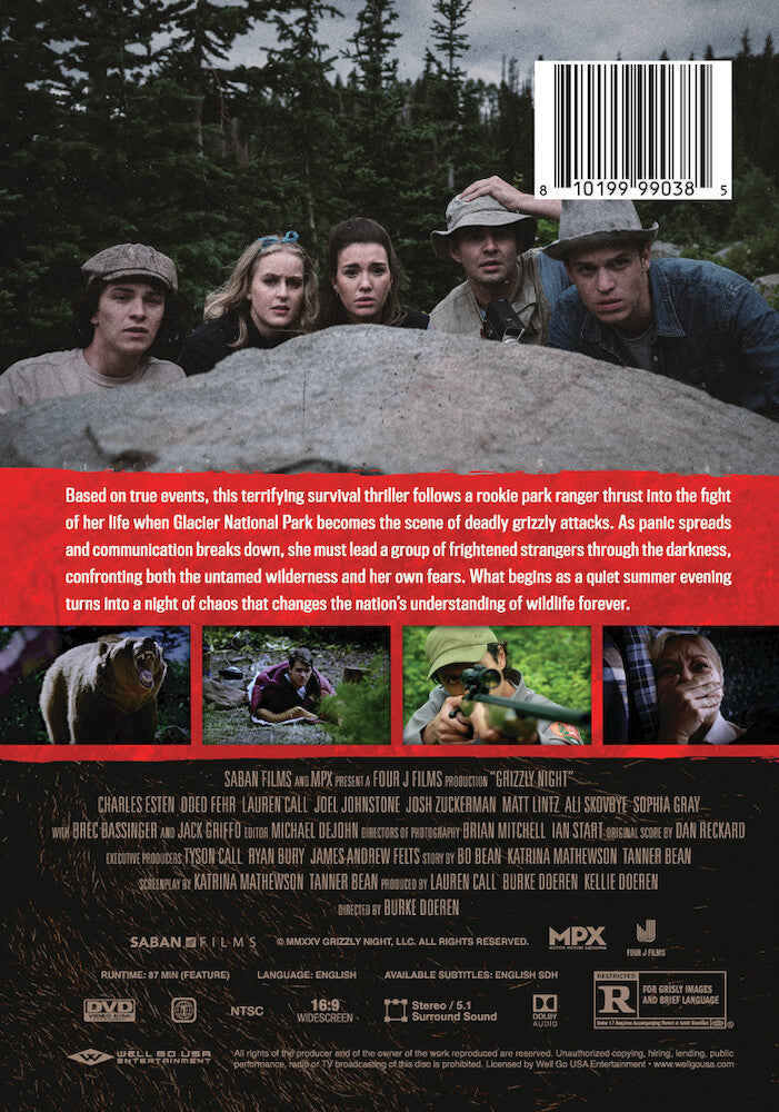 Grizzly Night - Back Panel - 