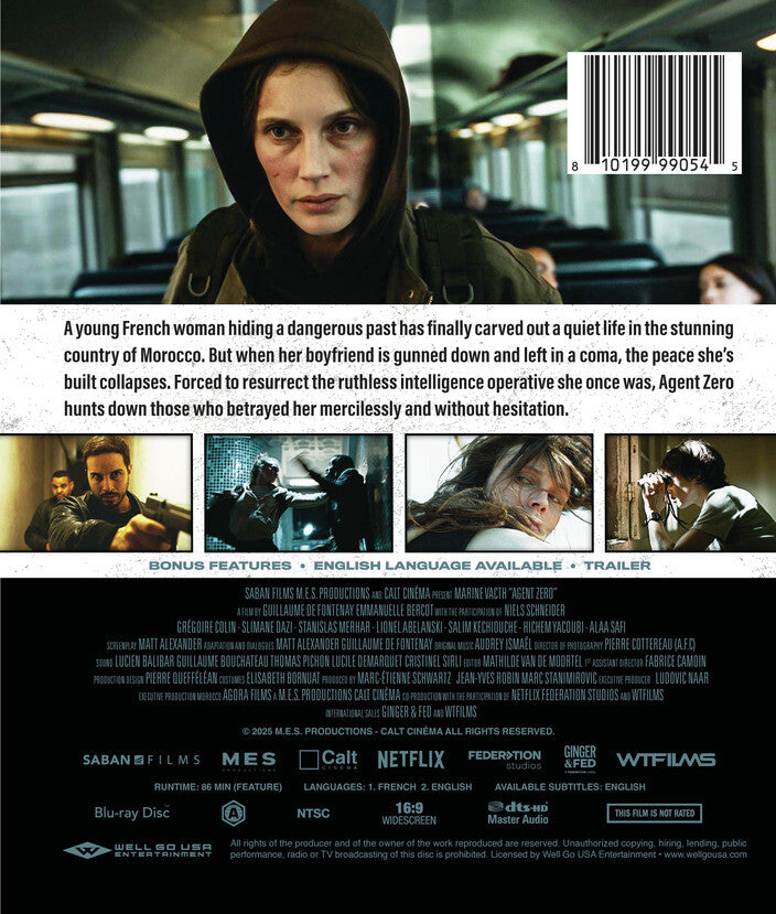 Agent Zero [Blu-ray] - Back Panel - 