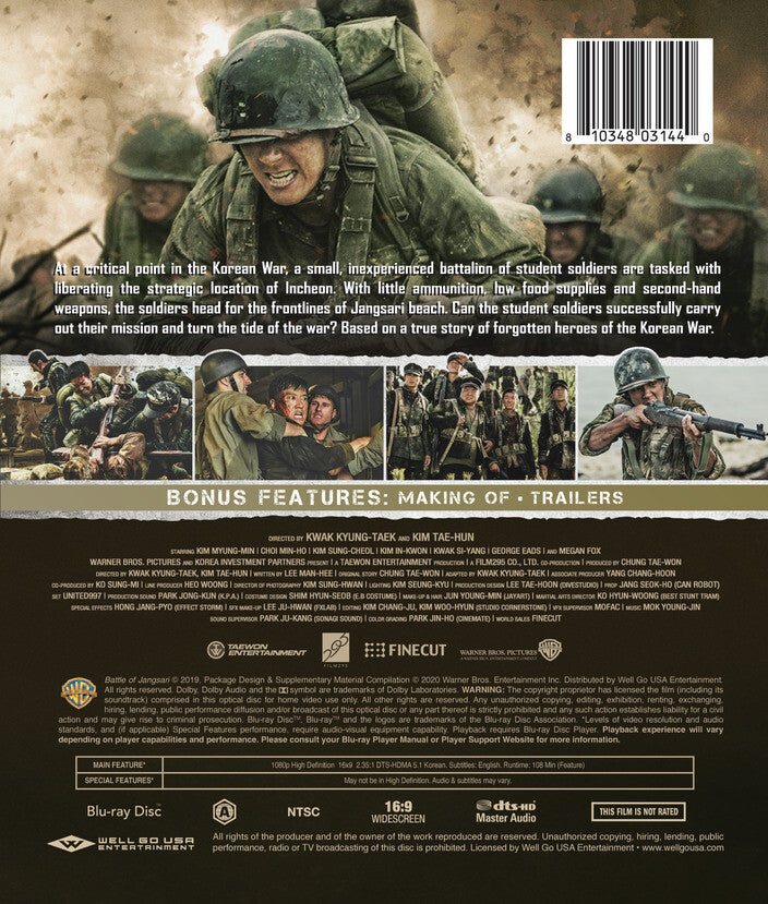 Battle of Jangsari [Blu-ray] - Back Panel - 