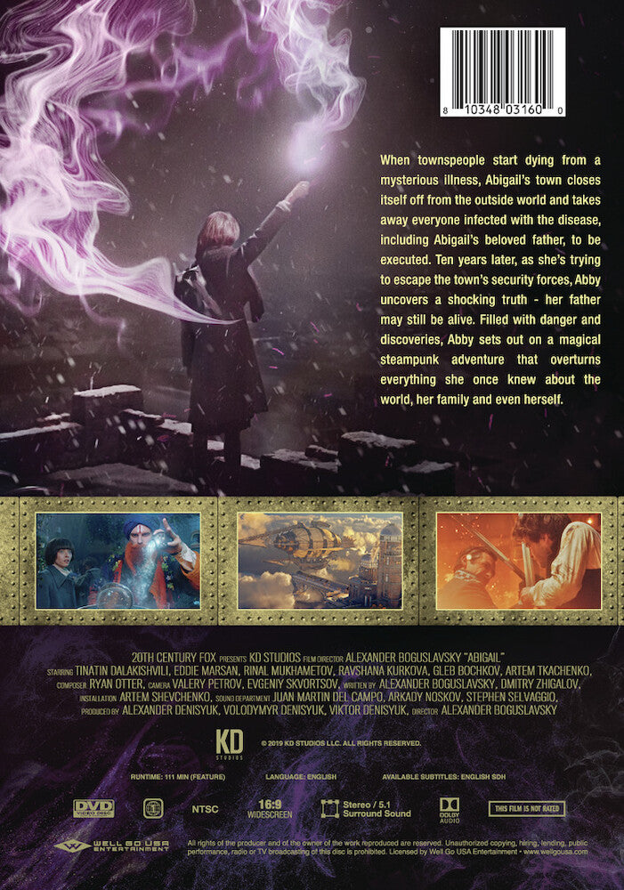 abigail - Back Panel - DVD