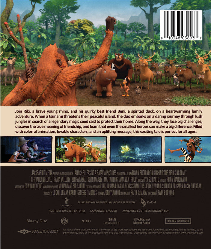 riki rhino: the bird kingdom - Back Panel - Blu-ray