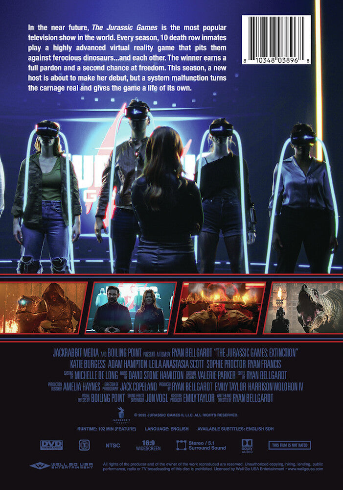 The Jurassic Games: Extinction - Back Panel - 