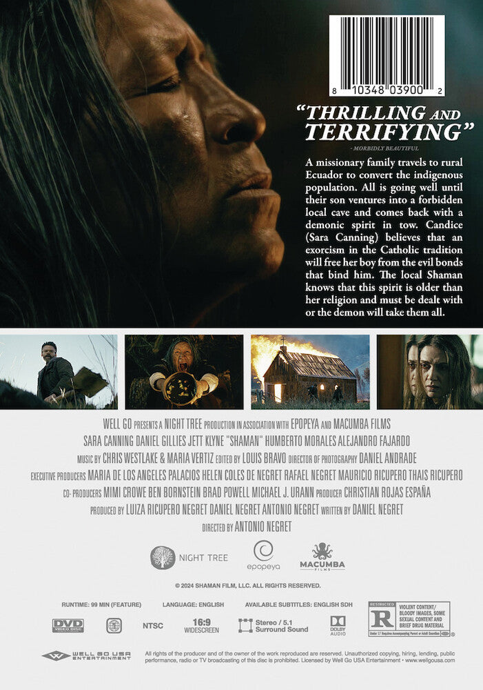 shaman - Back Panel - DVD