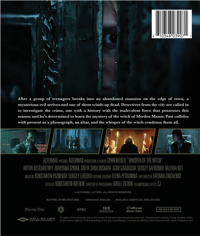 whisper of the witch - Back Panel - Blu-ray