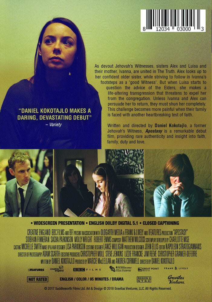 apostasy - Back Panel - DVD