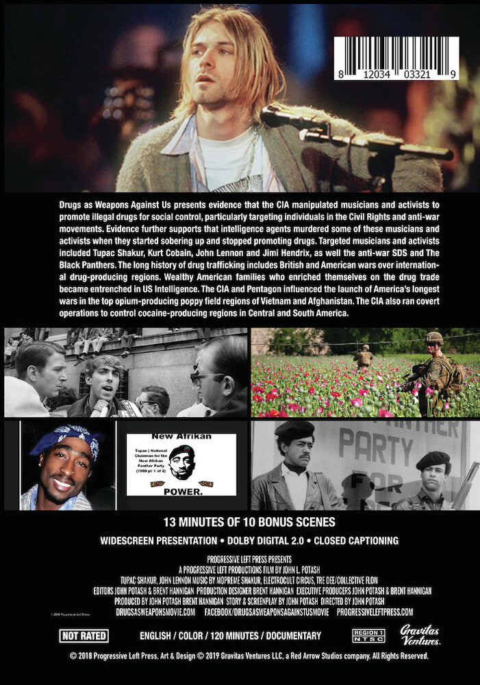 Drugs as Weapons Against Us: The CIA War on Musicians and Activists - Back Panel - 