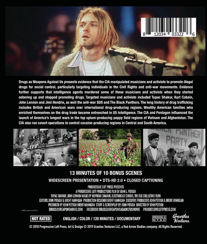 Drugs as Weapons Against Us: The CIA War on Musicians and Activists - Back Panel - 