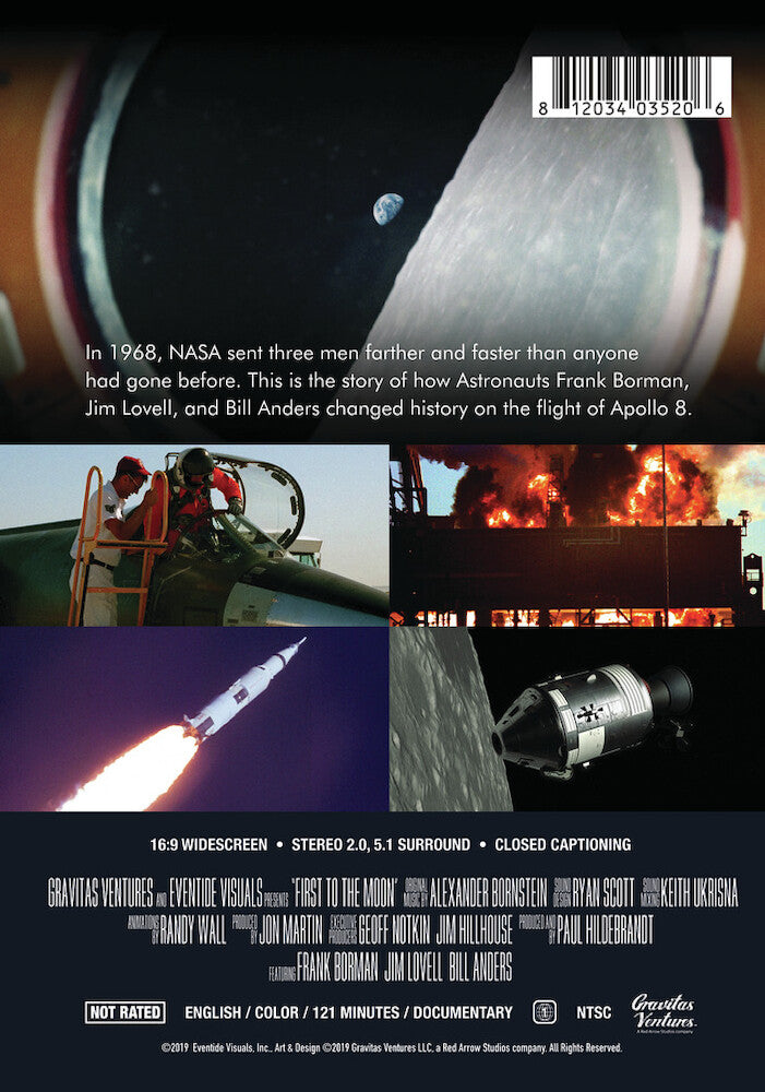 First To The Moon - Back Panel - 