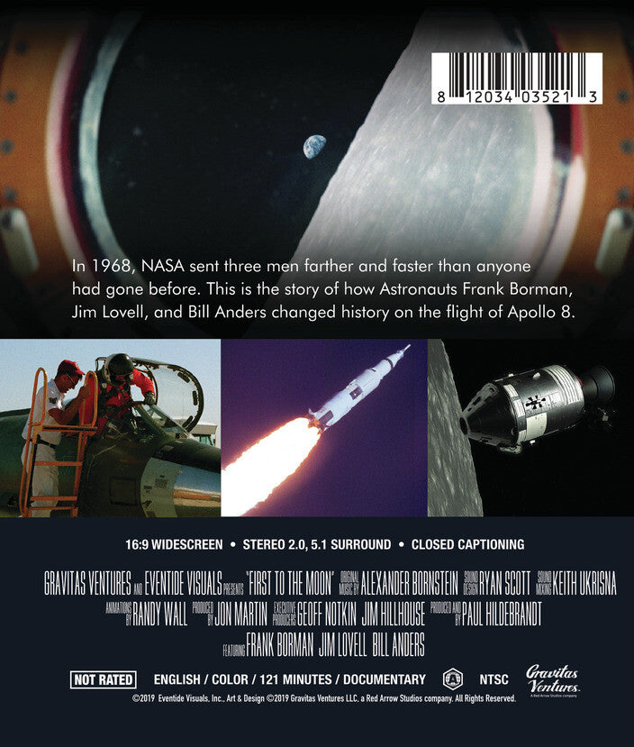 First To The Moon - Back Panel - 