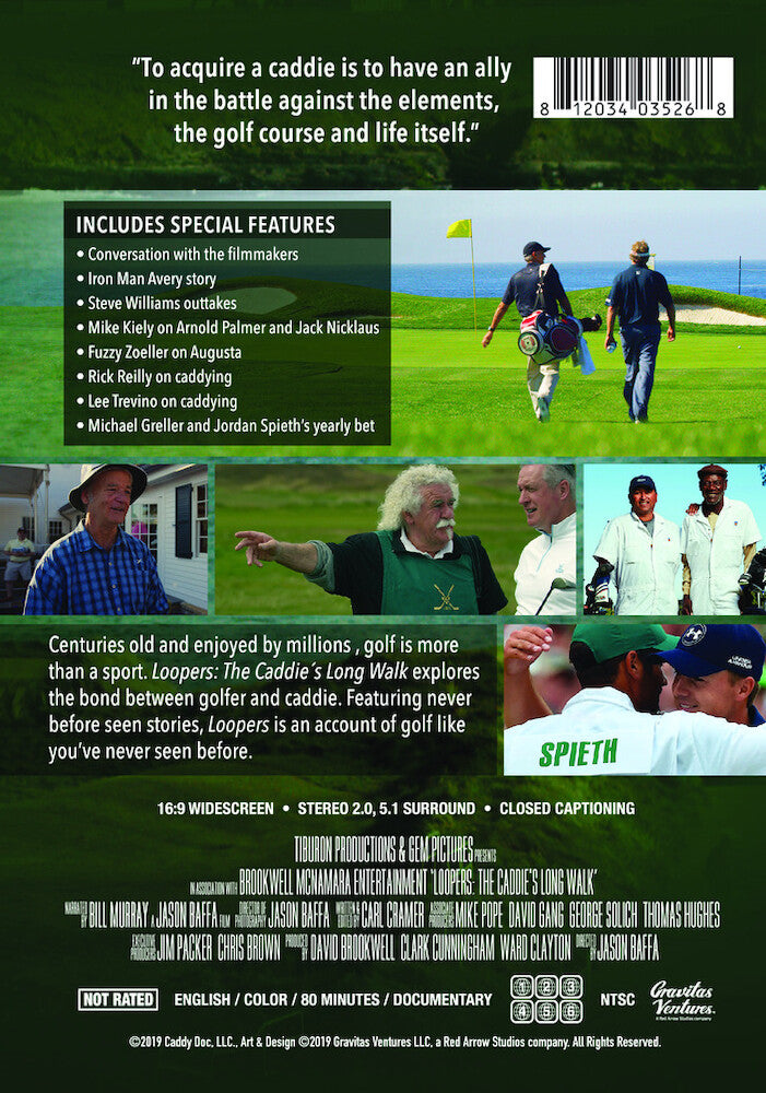 Loopers: The Caddie's Long Walk - Back Panel - 