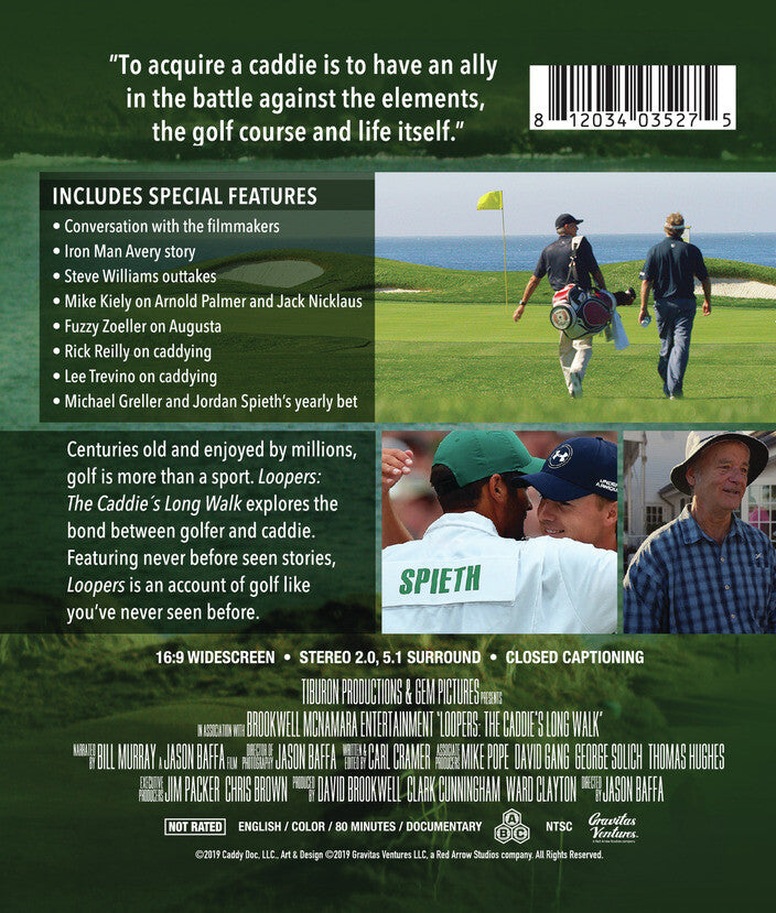 Loopers: The Caddie's Long Walk - Back Panel - 