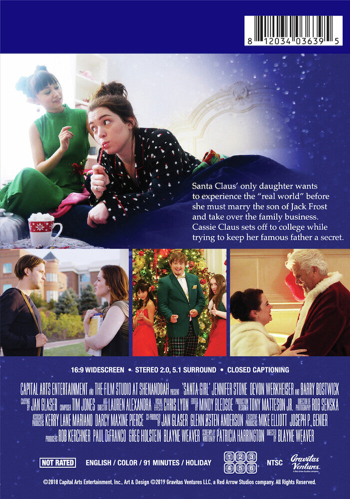 santa girl - Back Panel - DVD