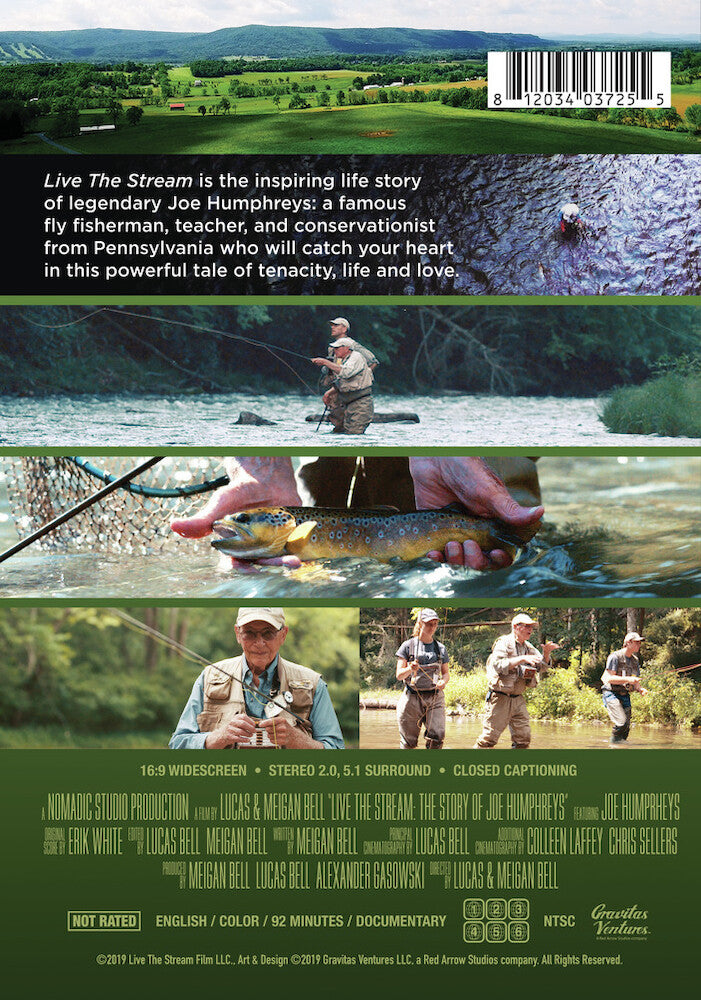 live the stream: the story of joe humphreys - Back Panel - DVD