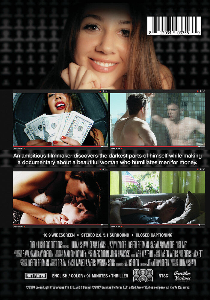 use me - Back Panel - DVD