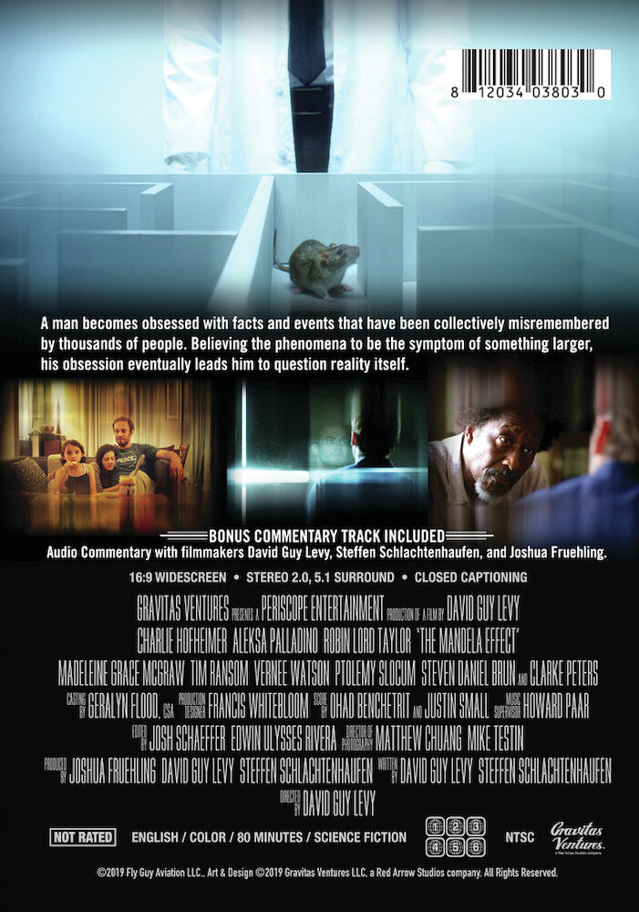 the mandela effect - Back Panel - DVD