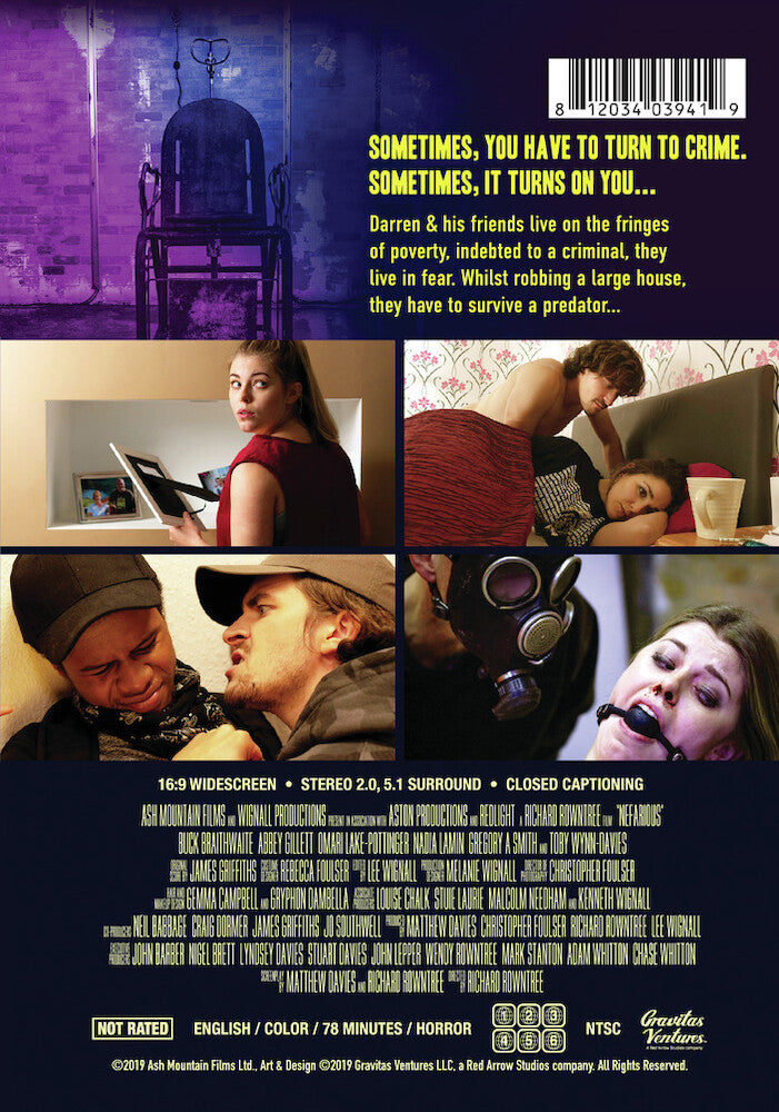nefarious - Back Panel - DVD