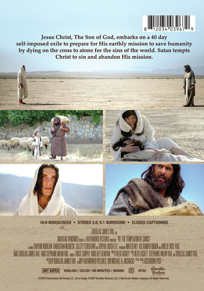 40: the temptation of christ - Back Panel - DVD