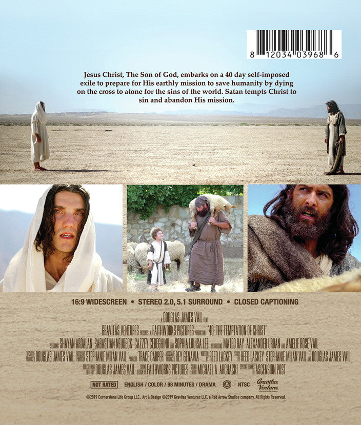 40: the temptation of christ - Back Panel - Blu-ray