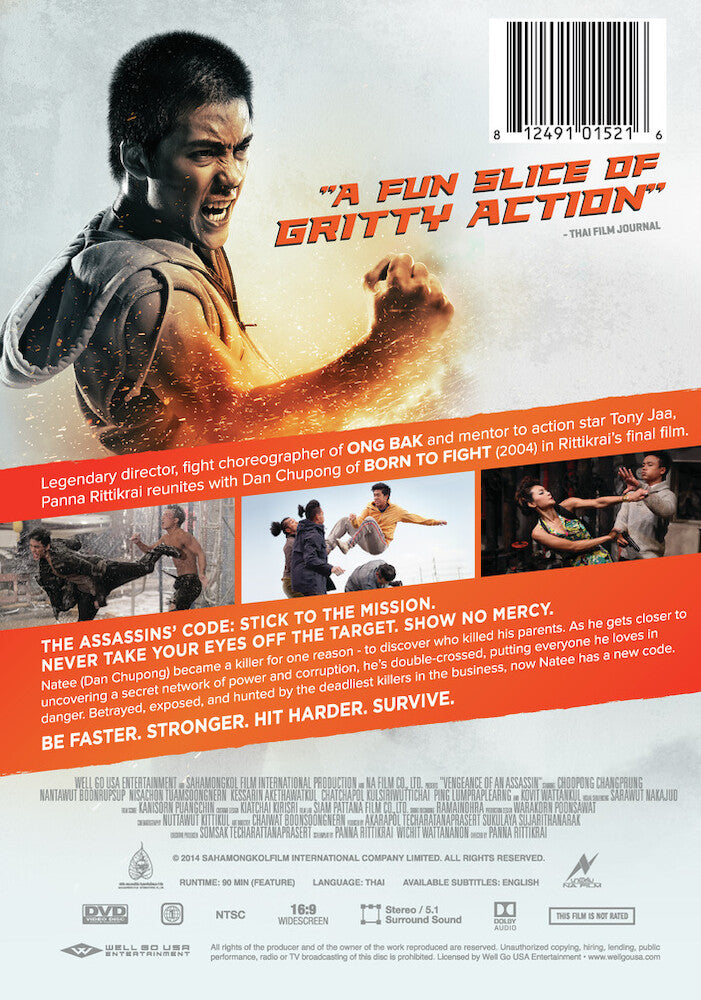 Vengeance of an Assassin - Back Panel - 