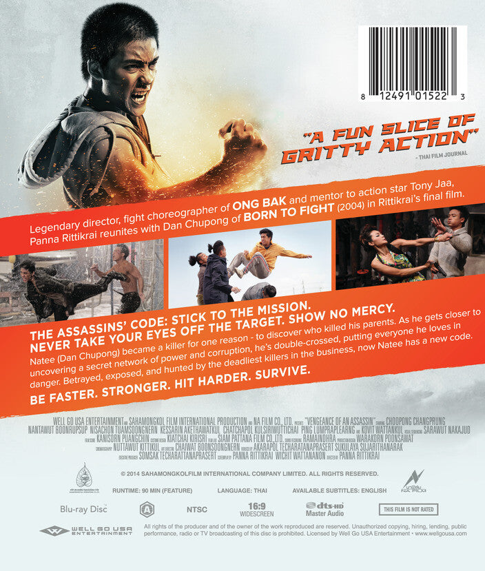 Vengeance of an Assassin - Back Panel - 