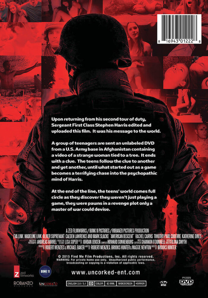 american descent - Back Panel - DVD