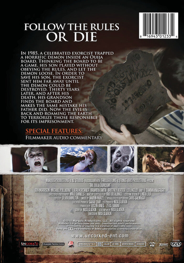 the ouija exorcism - Back Panel - DVD