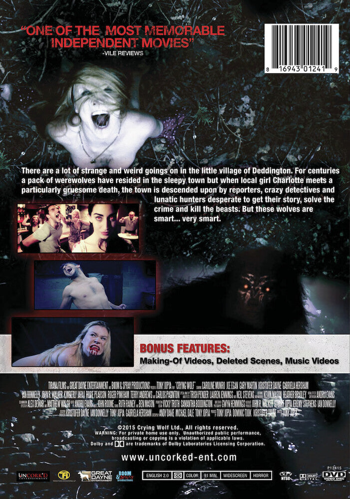 crying wolf - Back Panel - DVD