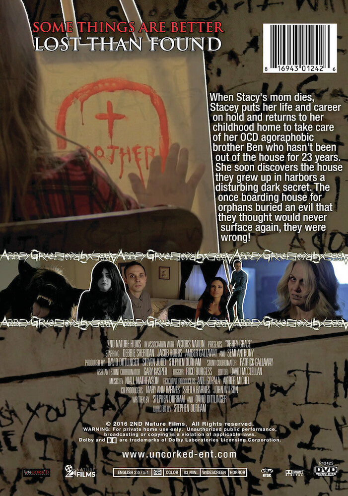 abbey grace - Back Panel - DVD