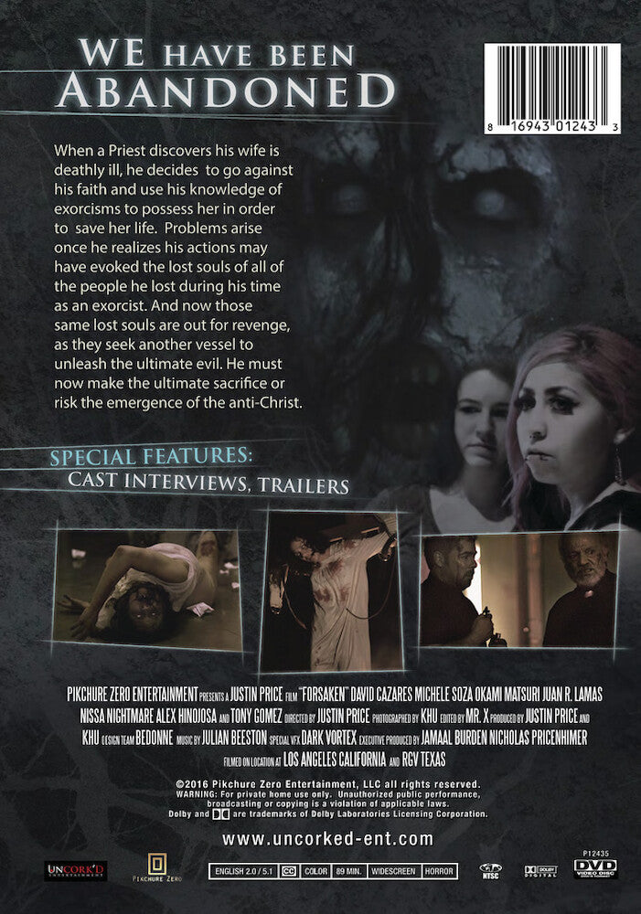 forsaken - Back Panel - DVD