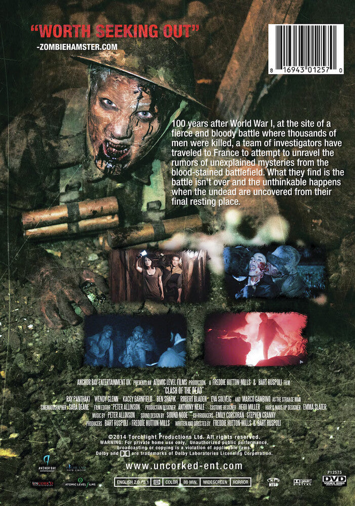 clash of the dead - Back Panel - DVD