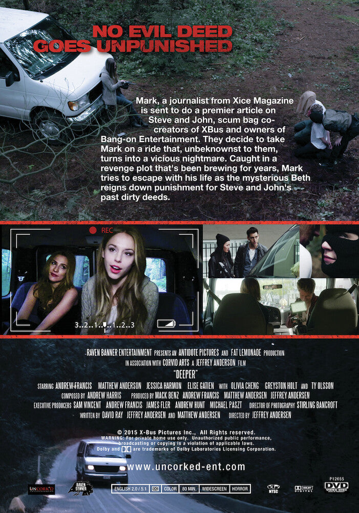 deeper - the retribution of beth - Back Panel - DVD