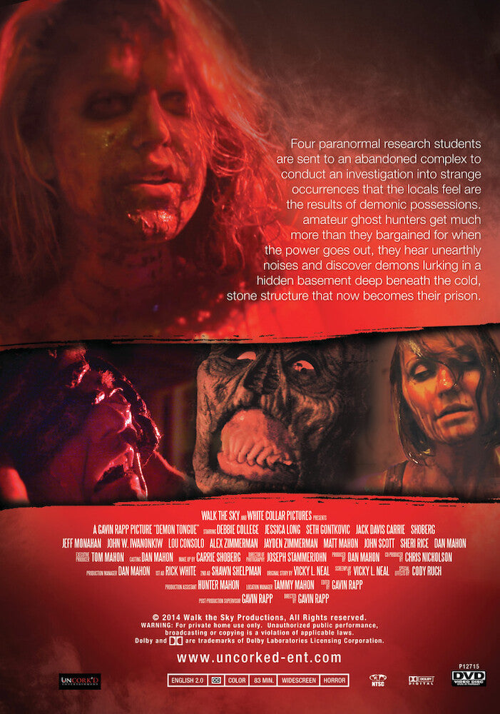 demon tongue - Back Panel - DVD