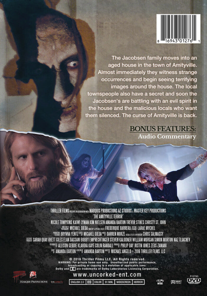 amityville terror - Back Panel - DVD