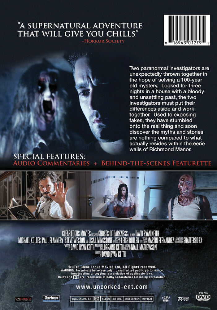 ghosts of darkness - Back Panel - DVD