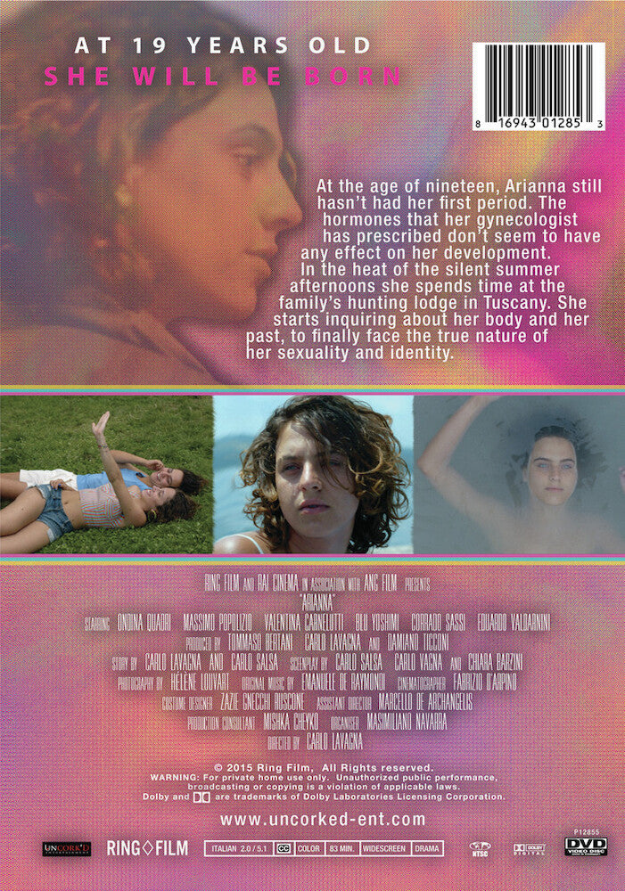 arianna - Back Panel - DVD