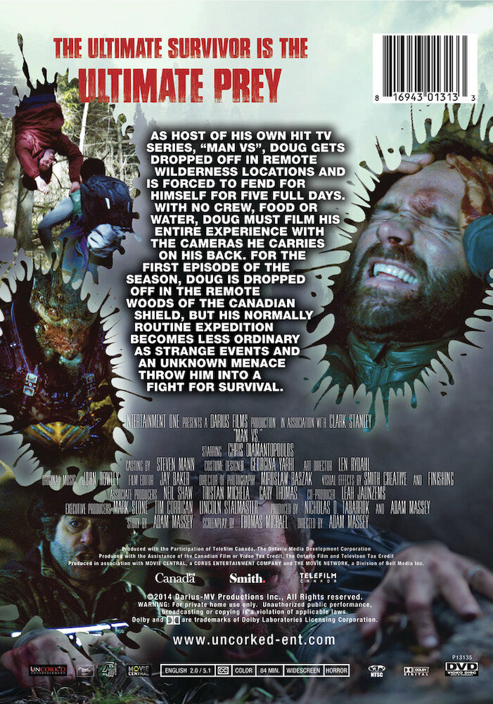 man vs. - Back Panel - DVD