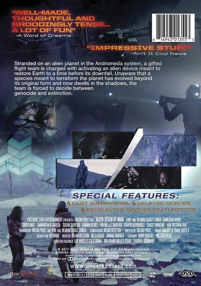alien - reign of man - Back Panel - DVD