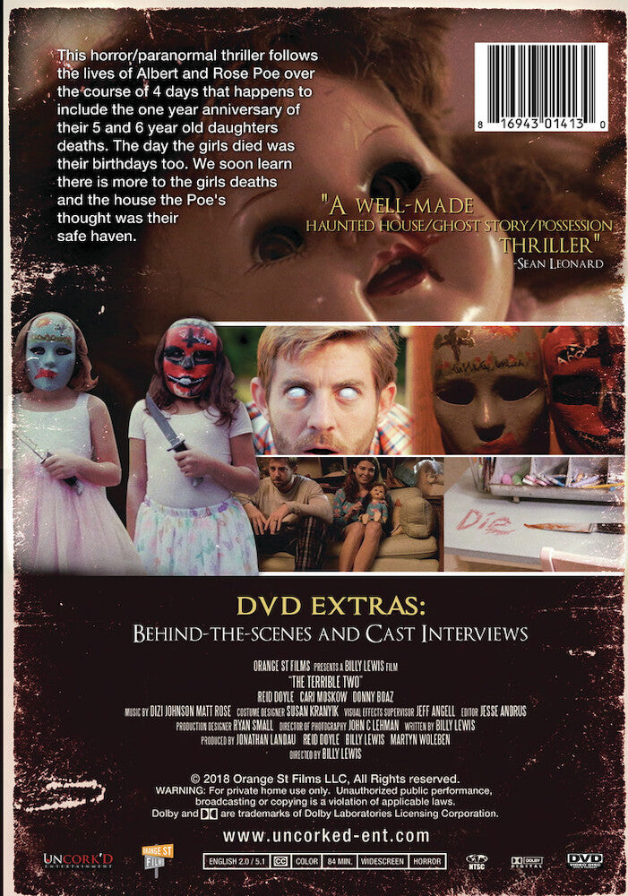 the terrible two - Back Panel - DVD