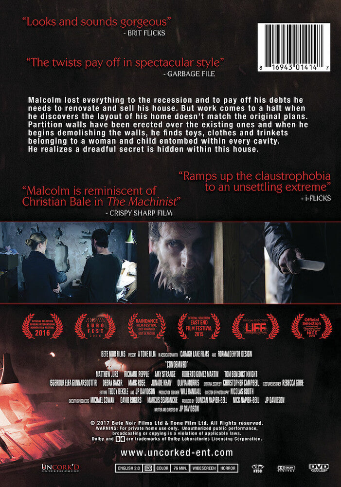 condemned - Back Panel - DVD