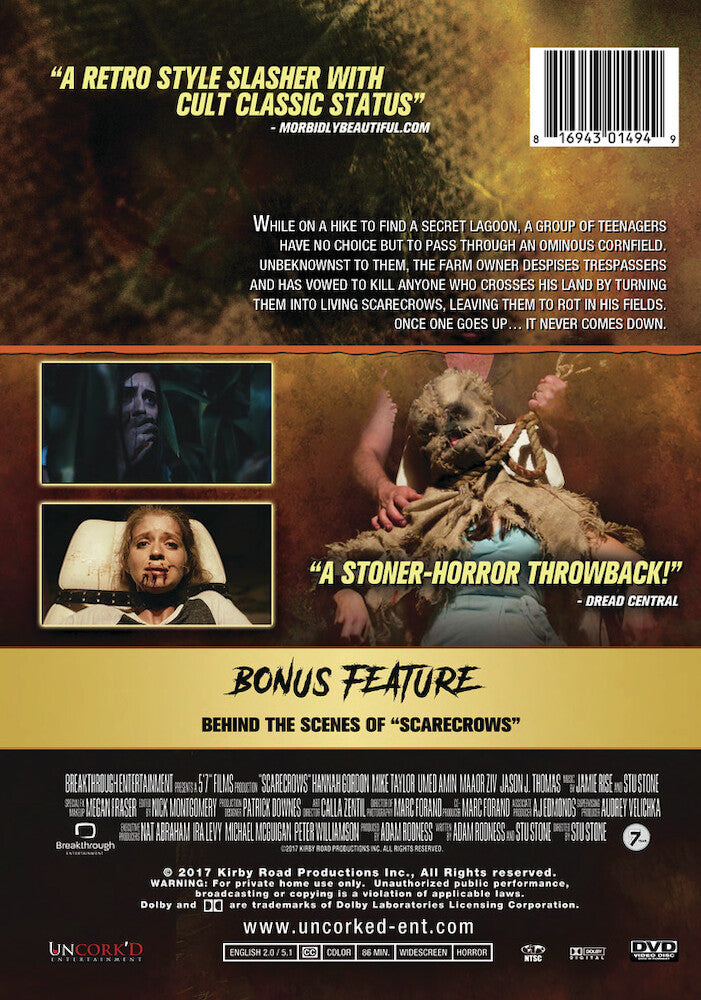 scarecrows - Back Panel - DVD