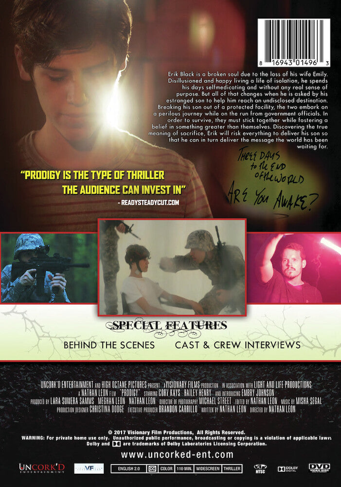 prodigy - Back Panel - DVD
