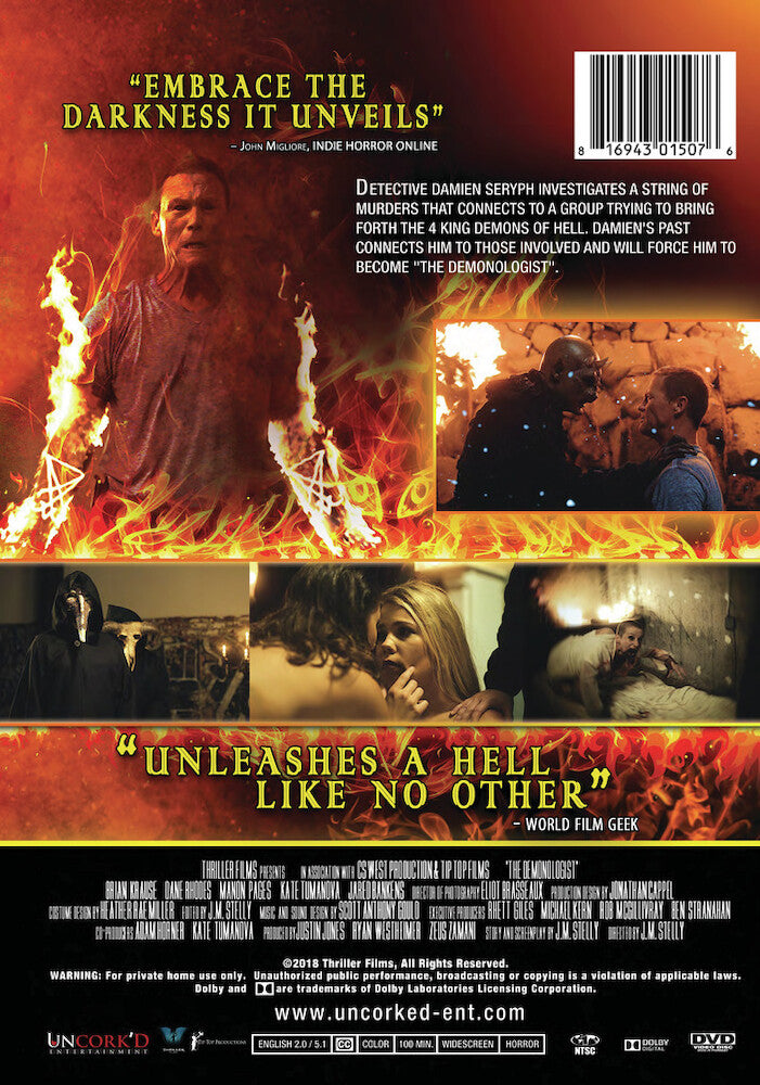 the demonologist - Back Panel - DVD