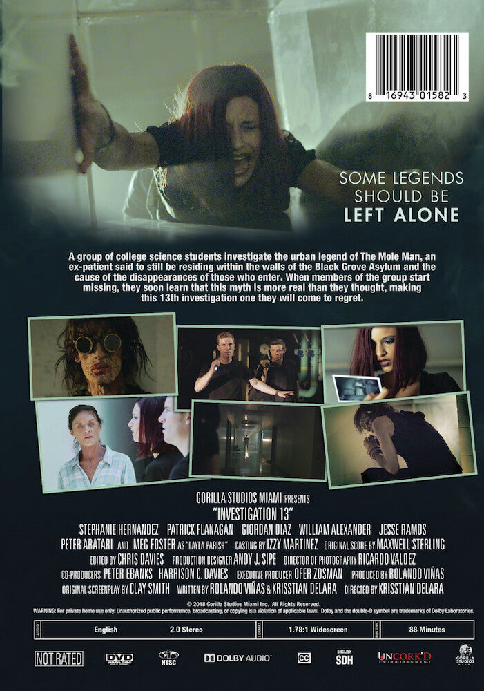 investigation 13 - Back Panel - DVD