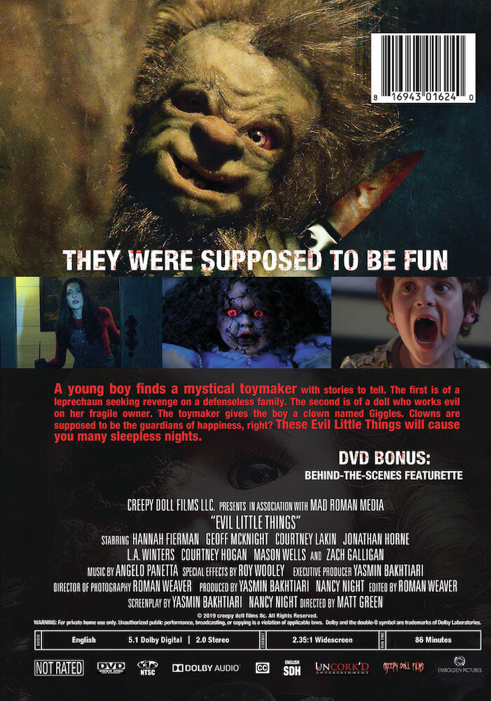 evil little things - Back Panel - DVD