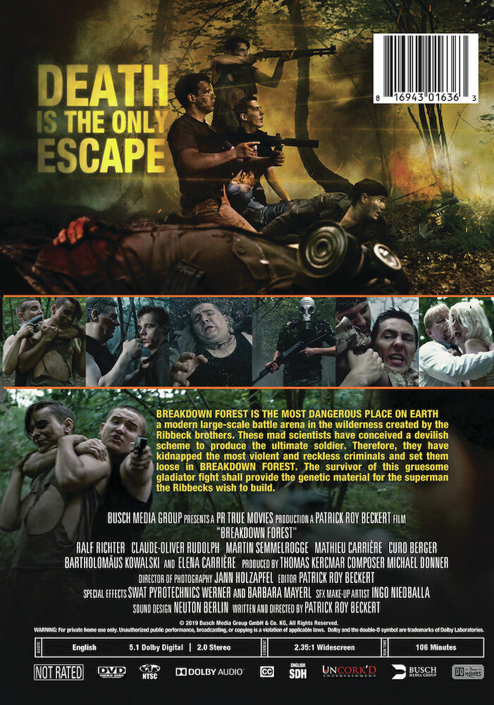 breakdown forest - Back Panel - DVD