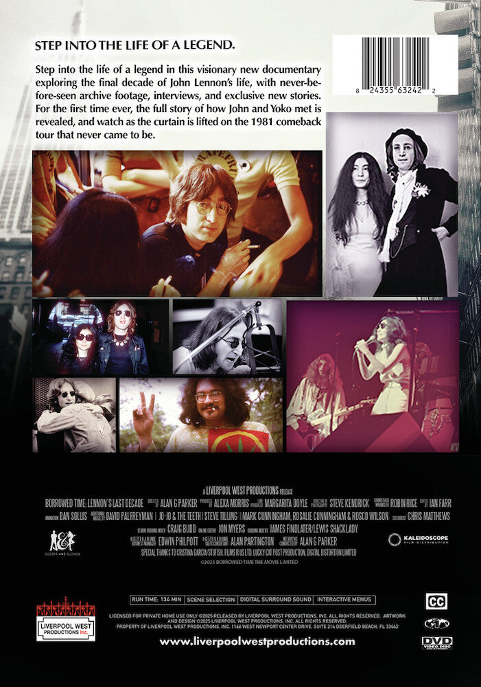 borrowed time: lennon's last decade - Back Panel - DVD