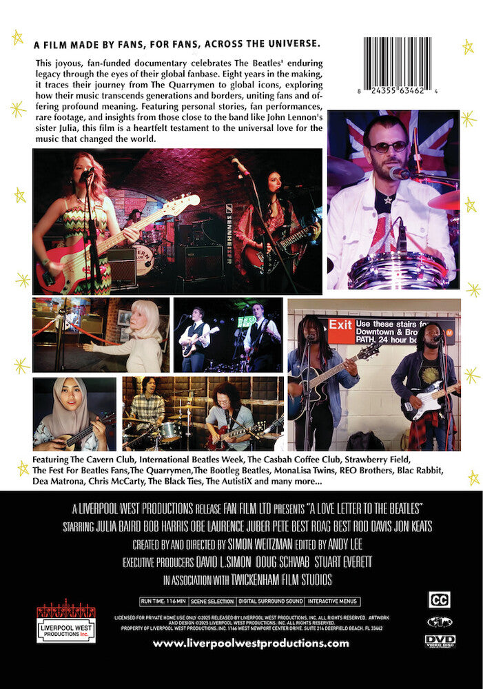 a love letter to the beatles - Back Panel - DVD
